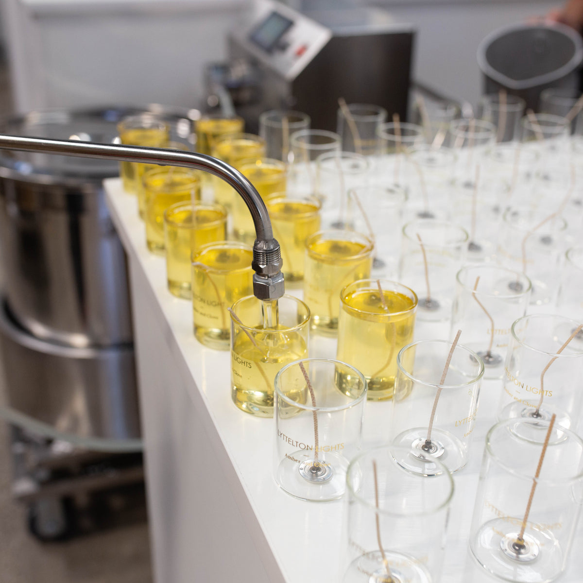 The making of our signature soy candles